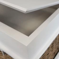 Maison Belfort Banc Elven - Paulownia massif - Blanc / Marron -Bancs Soldes Boutique 1000058436 50 GALLERYIMAGES P000000001000058436