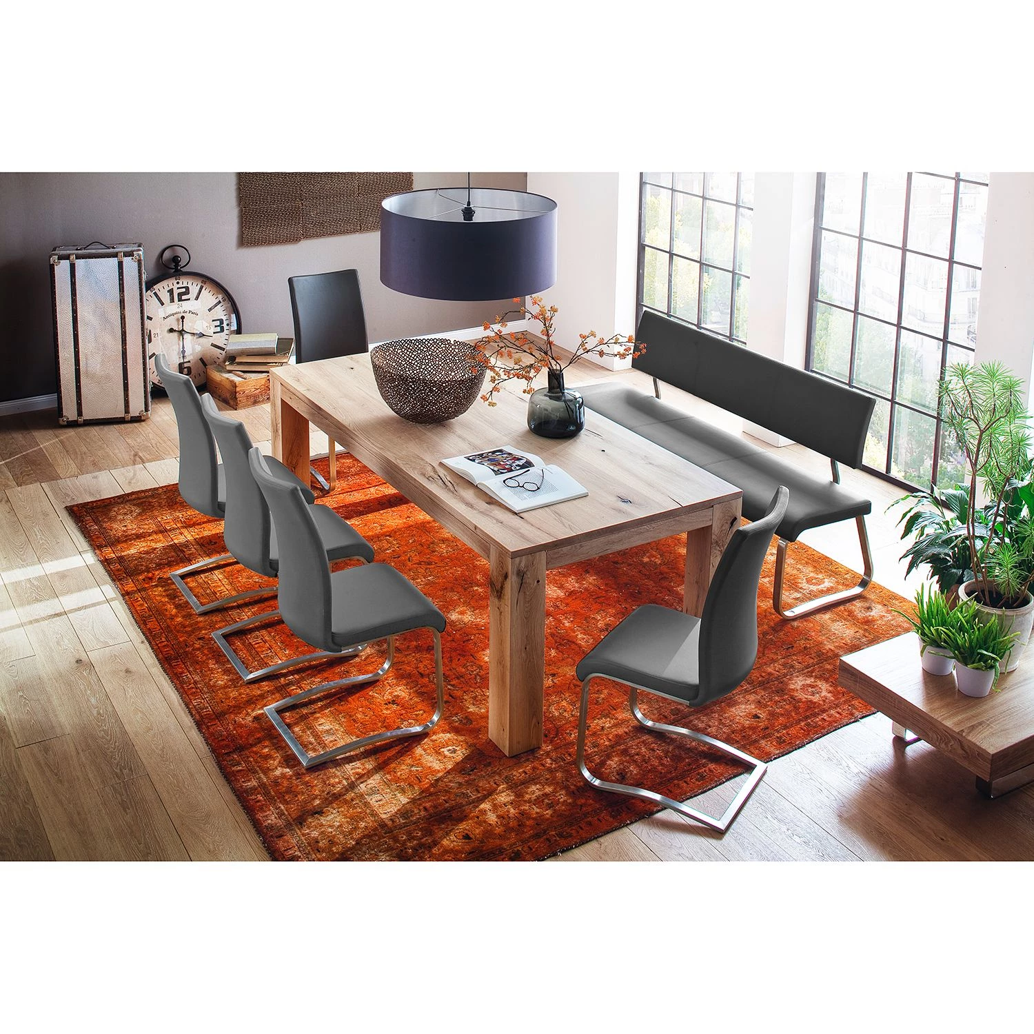 Fredriks Banc Marco - Gris - Largeur : 175 cm 4 Fredriks Banc Marco - Gris - Largeur : 175 cm – Image 2