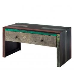 Wolf-Möbel Banc de vestibule Goa - Partiellement en manguier massif - Manguier marron foncé