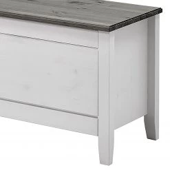 Maison Belfort Coffre à linge Cenan - Pin massif - Blanc - Teinté et verni -Bancs Soldes Boutique 1000104326 211122 08320600591 DETAILS P000000001000104326