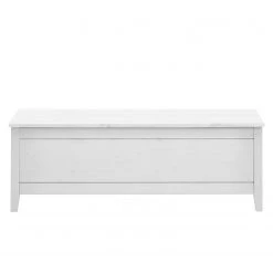 Maison Belfort Coffre à linge Cenan - Pin massif teinté blanc et verni -Bancs Soldes Boutique 1000104365 211122 08321100818 DETAILS P000000001000104365