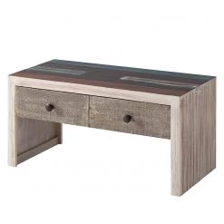 Wolf-Möbel Banc de vestibule Goa - Partiellement en manguier massif - Manguier blanc vintage