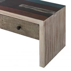 Wolf-Möbel Banc de vestibule Goa - Partiellement en manguier massif - Manguier blanc vintage -Bancs Soldes Boutique 1000117606 191008 06081100019 DETAILS P000000001000117606