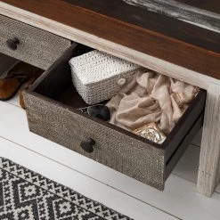 Wolf-Möbel Banc de vestibule Goa - Partiellement en manguier massif - Manguier blanc vintage -Bancs Soldes Boutique 1000117606 200310 11515500024 MOOD DETAILS P000000001000117606 mood