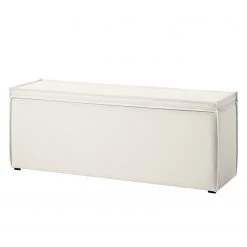 Bout de lit Kinx - Étoffe de coton - Blanc