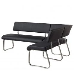 Fredriks Banquette d'angle Marco - Imitation cuir - Noir -Bancs Soldes Boutique 1000123533 200821 10350700002 DETAILS P000000001000123533