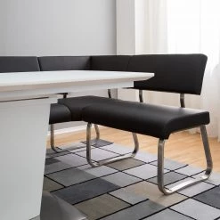 Fredriks Banquette d'angle Marco - Imitation cuir - Noir -Bancs Soldes Boutique 1000123533 200907 14215800031 DETAILS P000000001000123533