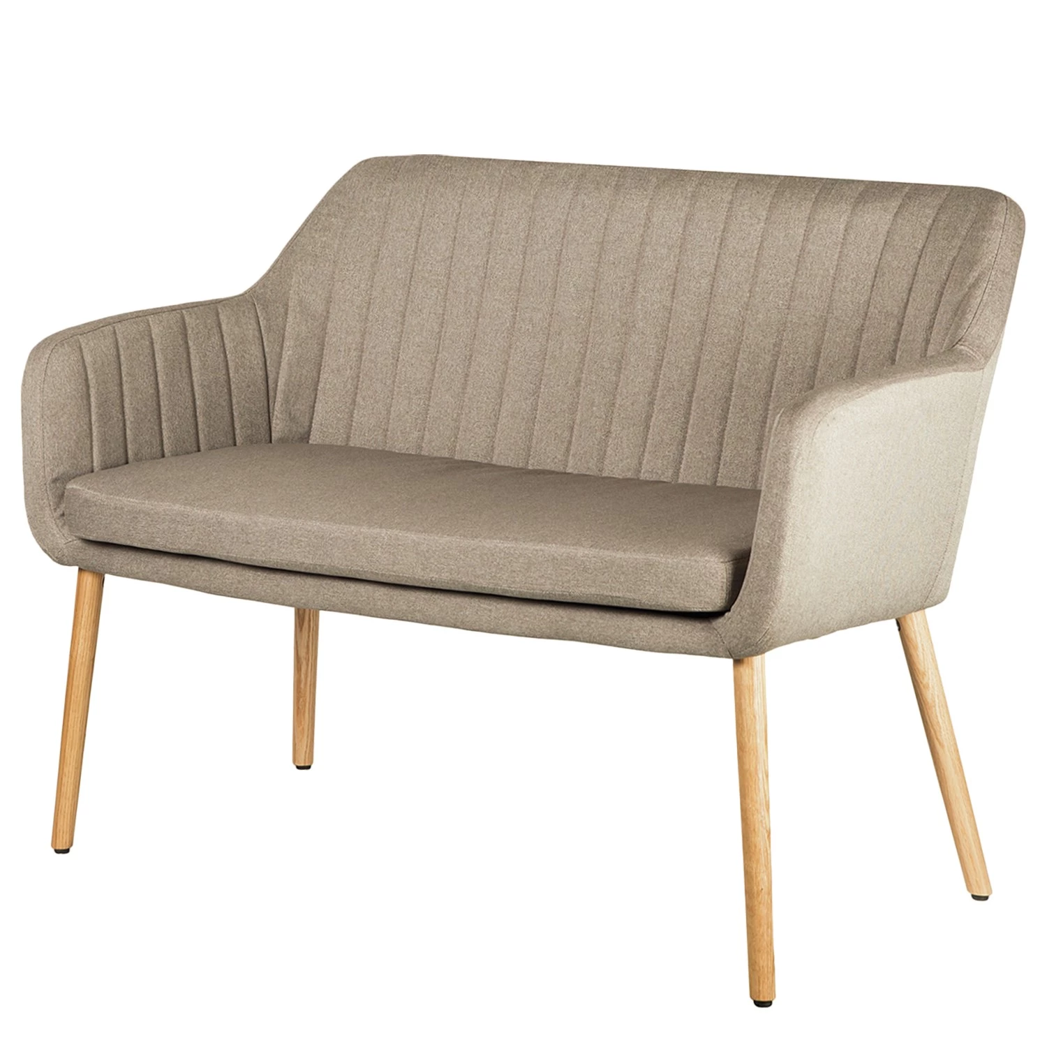 Mørteens Banquette Leedy - Chêne massif - Chêne - Beige chiné 3 Mørteens Banquette Leedy - Chêne massif - Chêne - Beige chiné