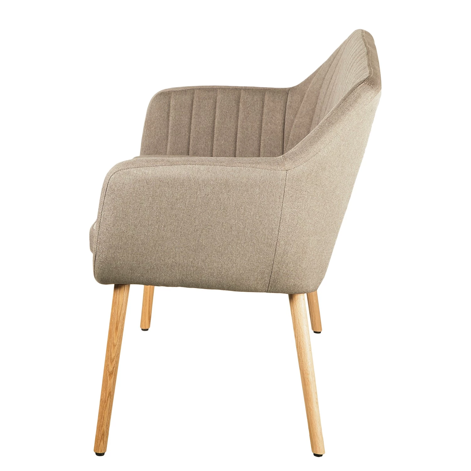 Mørteens Banquette Leedy - Chêne massif - Chêne - Beige chiné 6 Mørteens Banquette Leedy - Chêne massif - Chêne - Beige chiné – Image 4