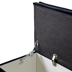 Coffre de lit Kinx - Velours - Bleu marine -Bancs Soldes Boutique 1000124205 180905 10222220 GALLERYIMAGES P000000001000124205