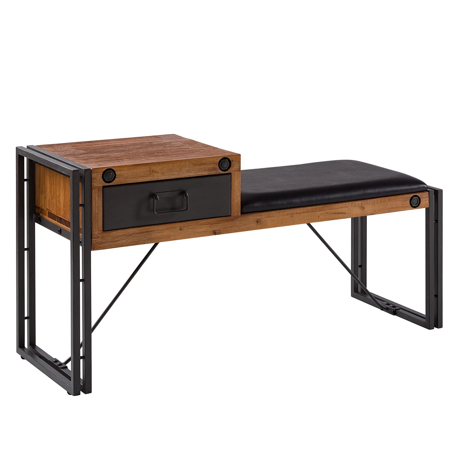 Ars manufacti Banc d’entrée Manchester - Acacia massif / Métal - Acacia / Anthracite 8 Ars manufacti Banc d’entrée Manchester - Acacia massif / Métal - Acacia / Anthracite – Image 6