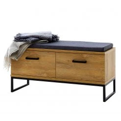 Red Living Banc d’entrée Krokby - Imitation chêne Grandson / Noir -Bancs Soldes Boutique 1000129145 200811 14093101402 DETAILS P000000001000129145