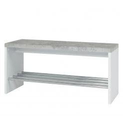 Mooved Banc d’entrée Layton I - Imitation béton / Blanc