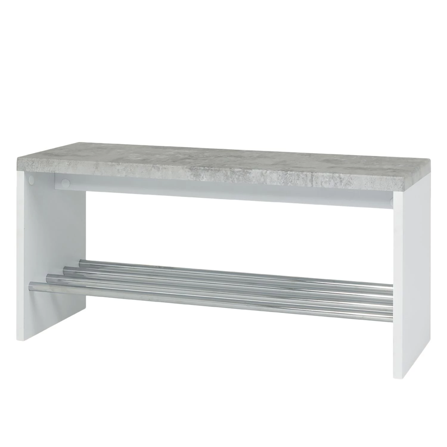 Mooved Banc d’entrée Layton I - Imitation béton / Blanc 3 Mooved Banc d’entrée Layton I - Imitation béton / Blanc