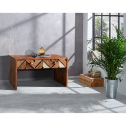 Ars manufacti Banc d’entrée Yao - Acacia massif / Métal - Acacia / Doré -Bancs Soldes Boutique 1000145299 190321 07424900008 MOOD GALLERYIMAGES P000000001000145299 mood