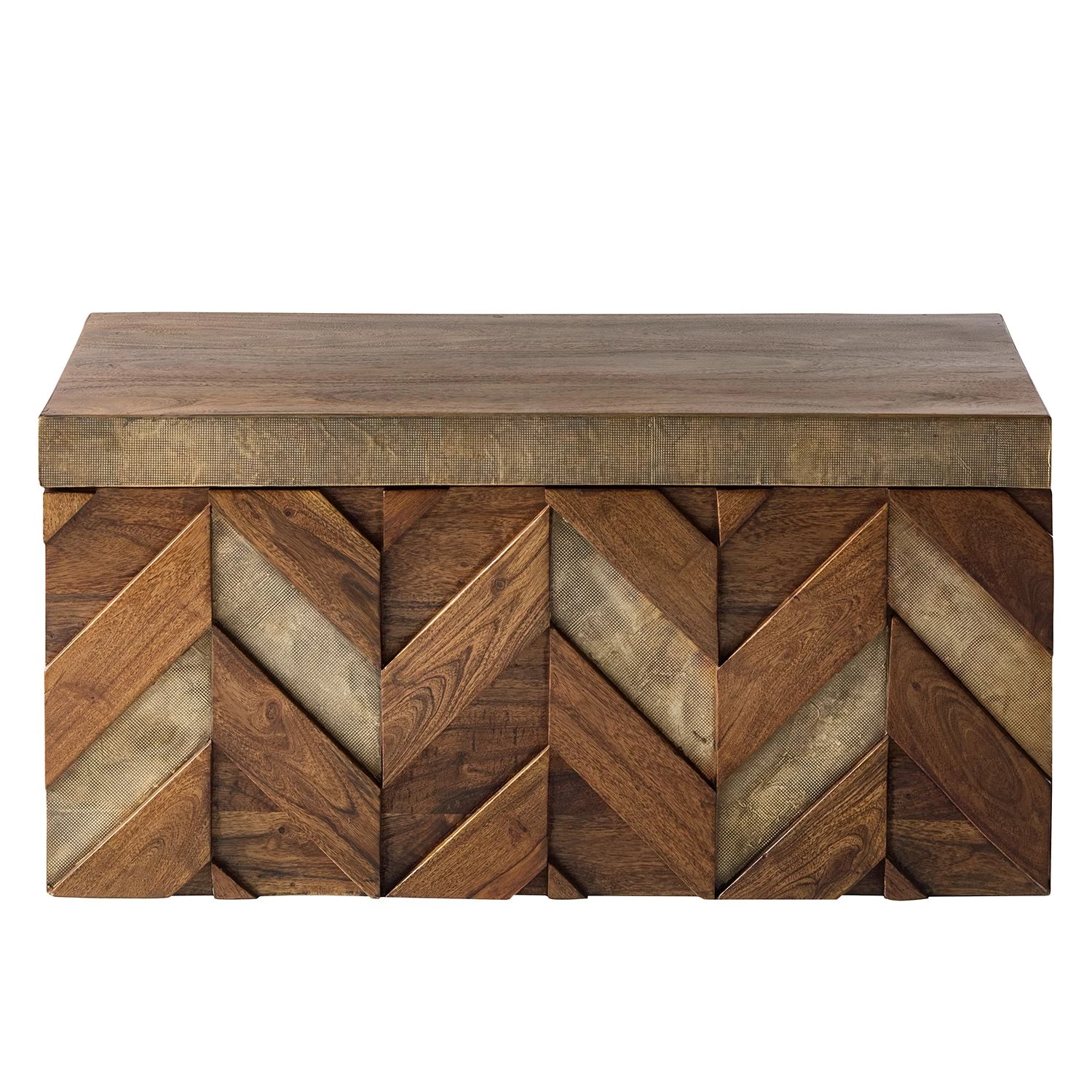 Ars manufacti Coffre Yao - Acacia massif / Métal - Acacia / Doré 5 Ars manufacti Coffre Yao - Acacia massif / Métal - Acacia / Doré – Image 4