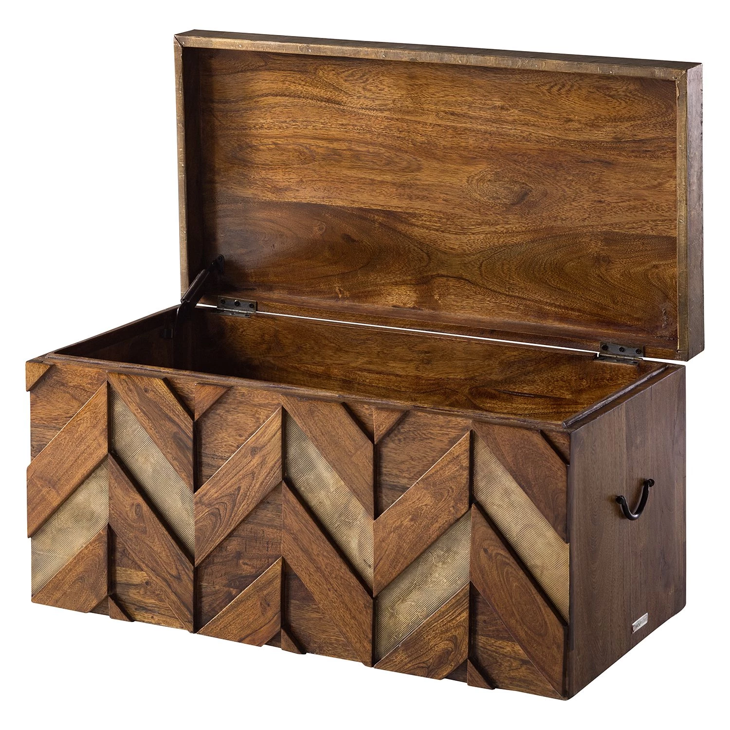 Ars manufacti Coffre Yao - Acacia massif / Métal - Acacia / Doré 7 Ars manufacti Coffre Yao - Acacia massif / Métal - Acacia / Doré – Image 6