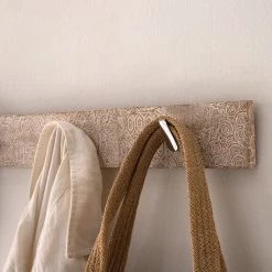 Ars manufacti Meuble à chaussures Buuda II - Partiellement en acacia massif - Écru / Acacia -Bancs Soldes Boutique 1000145852 200113 09141300011 DETAILS P000000001000145852