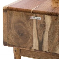 Ars manufacti Meuble à chaussures Buuda II - Partiellement en acacia massif - Écru / Acacia -Bancs Soldes Boutique 1000145852 211124 11364400005 DETAILS P000000001000145852