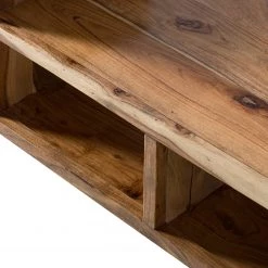 Ars manufacti Meuble à chaussures Buuda II - Partiellement en acacia massif - Écru / Acacia -Bancs Soldes Boutique 1000145852 211124 11364400006 DETAILS P000000001000145852