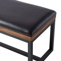 Ars manufacti Banc d’entrée Grasby - Cuir synthétique / Pin massif - Anthracite / Pin -Bancs Soldes Boutique 1000147152 190726 15531900025 DETAILS P000000001000147152