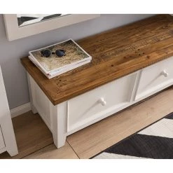 Maison Belfort Banc d’entrée Balignton - Pin massif - Pin / Blanc -Bancs Soldes Boutique 1000148081 211116 124716000126 DETAILS P000000001000148081