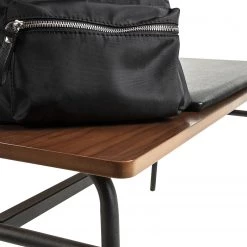 Norrwood Banc d’entrée Kaub - Imitation cuir / Métal - Noir / Noyer 19 Norrwood Banc d’entrée Kaub - Imitation cuir / Métal - Noir / Noyer -Bancs Soldes Boutique 1000167738 190416 11592100020 GALLERYIMAGES P000000001000167738