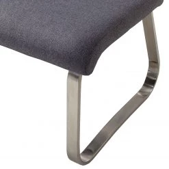 Fredriks Banc Marco II - Tissage à plat / Acier inoxydable - Anthracite / Acier inoxydable - Largeur : 175 cm -Bancs Soldes Boutique 1000169681 200702 13555600054 DETAILS P000000001000169681