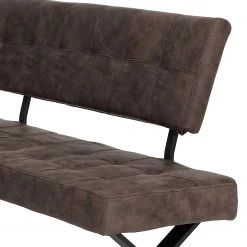 Loftscape Banquette d’angle Clyde - Microfibre / Acier - Gris vintage / Noir - Marron vintage - Angle à droite (vu de face) 7 Loftscape Banquette d’angle Clyde - Microfibre / Acier - Gris vintage / Noir - Marron vintage - Angle à droite (vu de face) -Bancs Soldes Boutique 1000171121 190418 11494000203 GALLERYIMAGES P000000001000171121