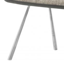 Fredriks Banc Kiama - Imitation cuir / Tissé à plat - Acier inoxydable - Cappuccino -Bancs Soldes Boutique 1000179065 190725 10293100246 DETAILS P000000001000179065