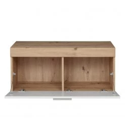 Trendteam Banc d’entrée Amanda - Blanc brillant / Imitiation chêne -Bancs Soldes Boutique 1000180470 190708 11345000009 DETAILS P000000001000180470