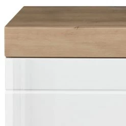 Trendteam Banc d’entrée Amanda - Blanc brillant / Imitiation chêne -Bancs Soldes Boutique 1000180470 190708 11345000011 DETAILS P000000001000180470