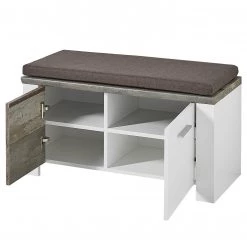 Loftscape Banc d’entrée Bickley - Blanc / Imitation bois flotté -Bancs Soldes Boutique 1000183571 210907 14293900025 DETAILS P000000001000183571