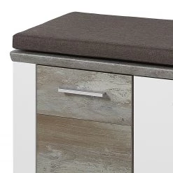 Loftscape Banc d’entrée Bickley - Blanc / Imitation bois flotté -Bancs Soldes Boutique 1000183571 210907 14294000026 DETAILS P000000001000183571