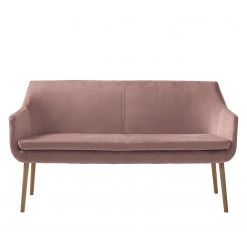Mørteens Banquette Nicholas III - Velours / Chêne massif - Chêne - Vieux rose / Chêne -Bancs Soldes Boutique 1000183890 191216 15321200008 DETAILS P000000001000183890