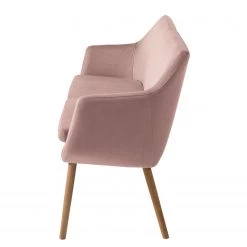 Mørteens Banquette Nicholas III - Velours / Chêne massif - Chêne - Vieux rose / Chêne -Bancs Soldes Boutique 1000183890 191216 15321200009 DETAILS P000000001000183890