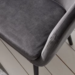 Mørteens Banquette Nicholas IV - Velours / Hévéa massif - Gris foncé / Noir -Bancs Soldes Boutique 1000183891 200331 06181300014 DETAILS P000000001000183891