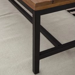 Ars manufacti Banc Grasby I - Pin massif / Métal - Pin foncé / Noir -Bancs Soldes Boutique 1000183986 200414 13513000009 DETAILS P000000001000183986