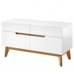 Mørteens Banc d’entrée Tenabo - Partiellement en chêne massif - Blanc / Chêne