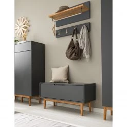 Mørteens Banc d’entrée Lindholm - Partiellement en chêne massif - Gris -Bancs Soldes Boutique 1000188130 200916 16053800049 MOOD DETAILS P000000001000188130 mood