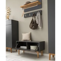 Mørteens Banc d’entrée Lindholm - Partiellement en chêne massif - Gris -Bancs Soldes Boutique 1000188130 200916 16053800050 MOOD DETAILS P000000001000188130 mood