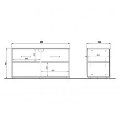 Germania Banc d’entrée Adana - Imitation hêtre -Bancs Soldes Boutique 1000189527 191022 12044400021 SKETCH DETAILS P000000001000189527 sketch