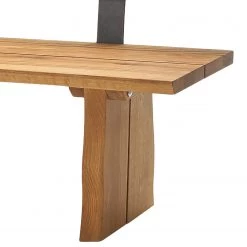 Schösswender Banc avec dossier Oviedo - Chêne sauvage massif - Chêne sauvage - Largeur : 220 cm -Bancs Soldes Boutique 1000191369 191120 16130300005 DETAILS P000000001000191369