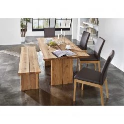 Schösswender Banc Oviedo - Chêne sauvage massif - Chêne sauvage - Largeur : 220 cm -Bancs Soldes Boutique 1000191395 200313 06485800016 MOOD DETAILS P000000001000191395 mood