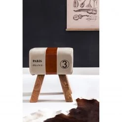 Red Living Banc d’entrée Peabody II - Tissu / Cuir véritable - Beige / Cognac -Bancs Soldes Boutique 1000193772 191219 17284600156 MOOD DETAILS P000000001000193772 mood