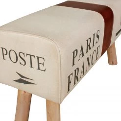 Red Living Banc d’entrée Peabody I - Tissu / Cuir véritable - Beige / Cognac -Bancs Soldes Boutique 1000193773 191219 17284800166 DETAILS P000000001000193773