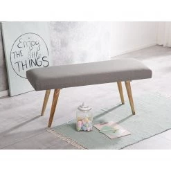 Norrwood Banc d’entrée Taloga III - Tissu / Manguier massif - Gris -Bancs Soldes Boutique 1000193782 191219 17290400238 MOOD DETAILS P000000001000193782 mood