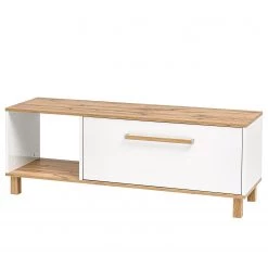 Schildmeyer Banc d’entrée Padua - Blanc / Imitation chêne rustique