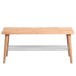 Loftscape Banc d’entrée Weslaco - Chêne sauvage massif / Métal - Chêne sauvage / Argenté -Bancs Soldes Boutique 1000209670 200406 13054400072 DETAILS P000000001000209670