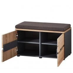 Loftscape Banc d’entrée Moosic - Imitation chêne artisan / Graphite -Bancs Soldes Boutique 1000209789 200430 06441600011 DETAILS P000000001000209789